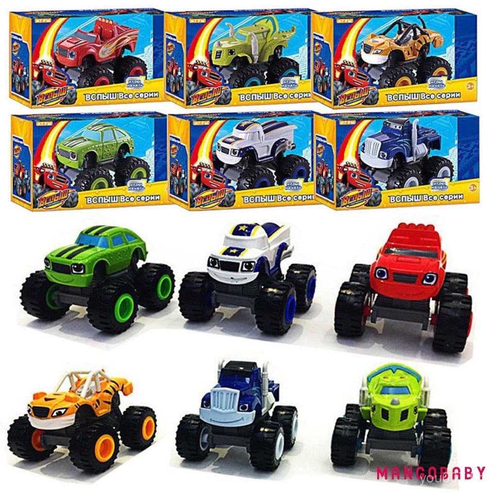 MG-Nickelodeon Blaze E Monster Machines Super Stunts Carro de Brinquedo para Crianças