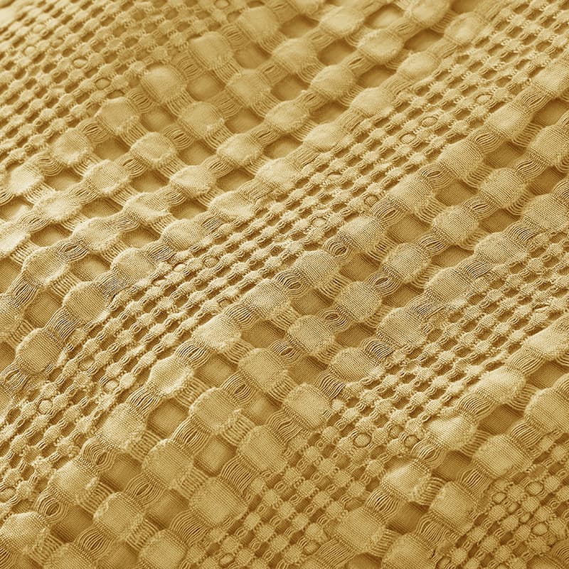 Cobertor Waffle de algodão de bambu, cobertor de ar condicionado personalizado, cor sólida, toalha de sofá de fibra de b