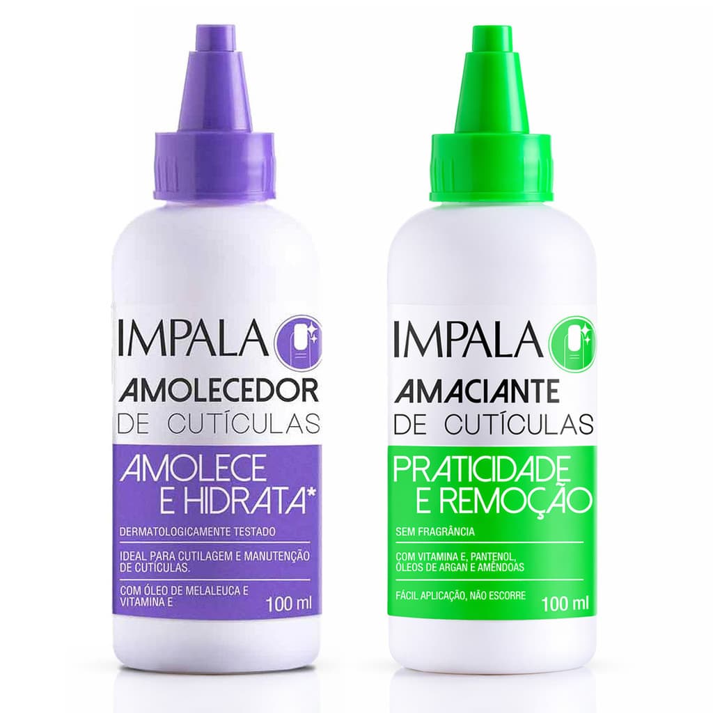 Kit Amaciante + Amolecedor de Cutículas Impala 100ml