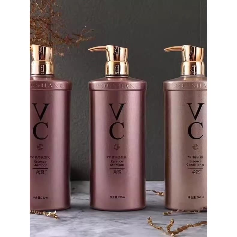 Soft Reward VC essência shampoo shampoo hidratante tipo controle de óleo Anti-caspa condicionador conjunto de cuidados d
