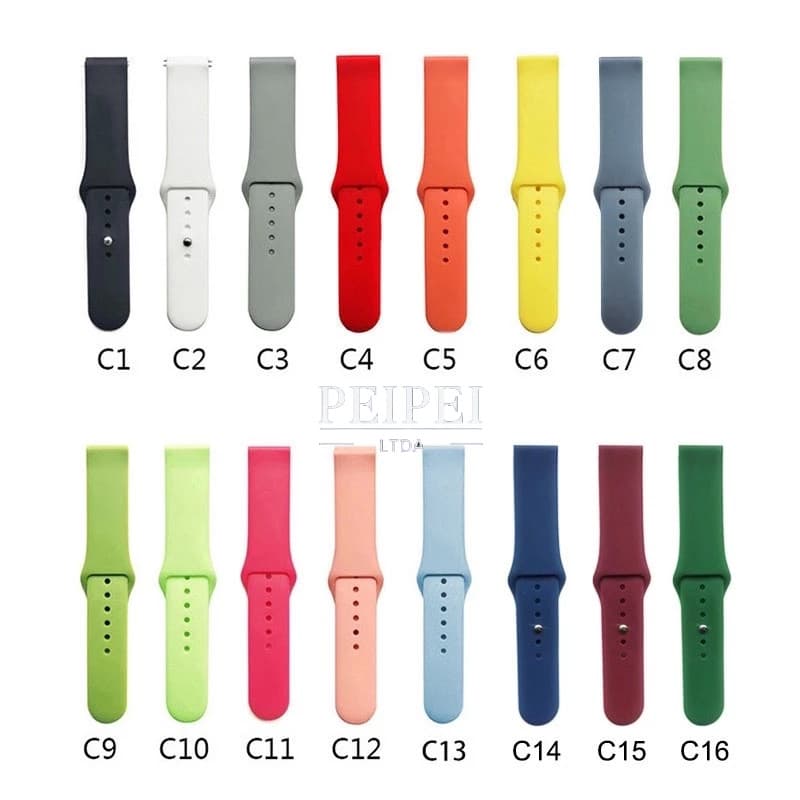 Pulseira Silicone para relógio samsung amazfit xiaomi GTS 2 MINI ACTIVE 20mm e 22mm