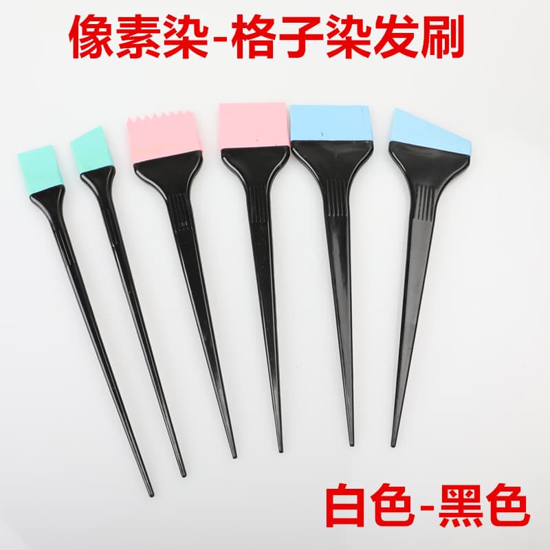 Malha Pixel tingimento escova raspador beleza pente escova suprimentos depilação tingimento caneta escova de óleo cozido