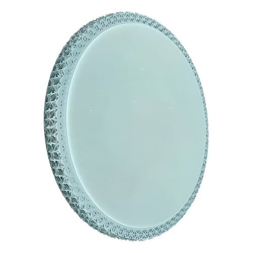 Plafon LED Cristal Redondo 24W Multicor – Sobrepor Moderno