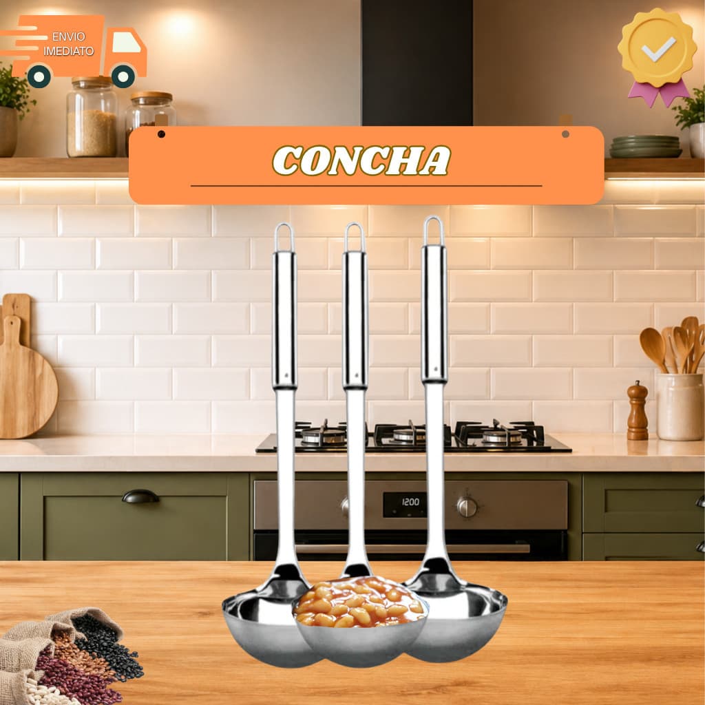 CONCHA DE INOX - PRATICIDADE E SOFISTICAÇÃO