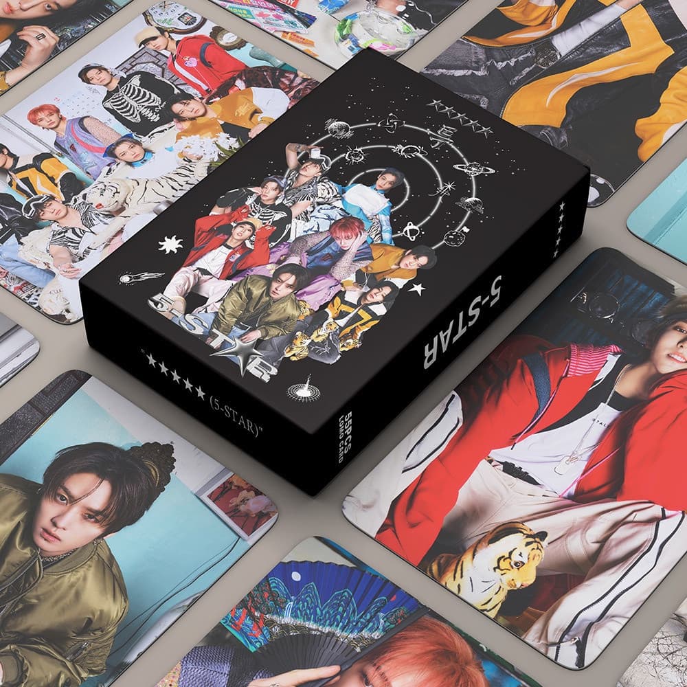 KPOP 55pcs/box Stray Kids Photocards 5-STAR LOMO Cartão Postal De Coleção