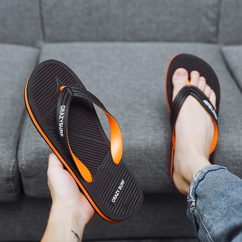 Vietnam flip-flops masculino 2026 novo estilo verão ao ar livre Wear praia flip-flops banho interior sandálias antiderra