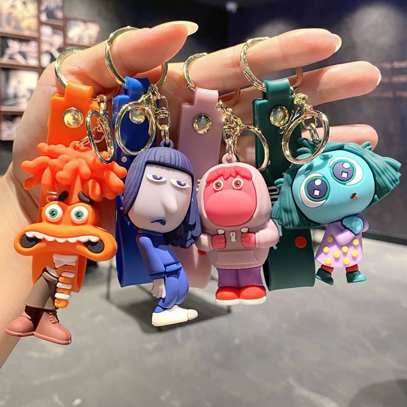 [Equipa Agente Mind] Pingente de chaveiro de desenho animado/figura de borracha macia criativa exclusiva/novo estilo Ani
