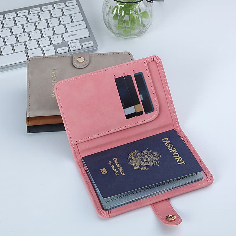 Moda novo estilo masculino feminino titular do passaporte viagem no exterior documento armazenamento titular do cartão f