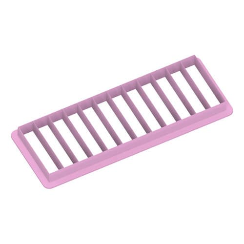 Marcador De 12 Fatias De Bolos E Tortas 30x10 Cm Retangular 12