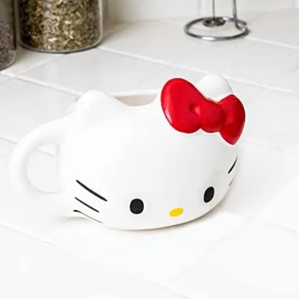 CANECA HELLO KITTY  550ML  CERAMICA OFICIAL CABEÇA 3D