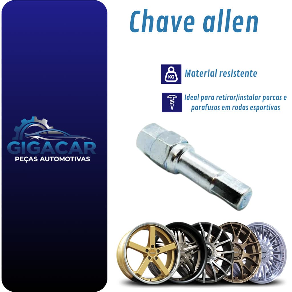 Chave De Parafuso Allen De Roda 17/19