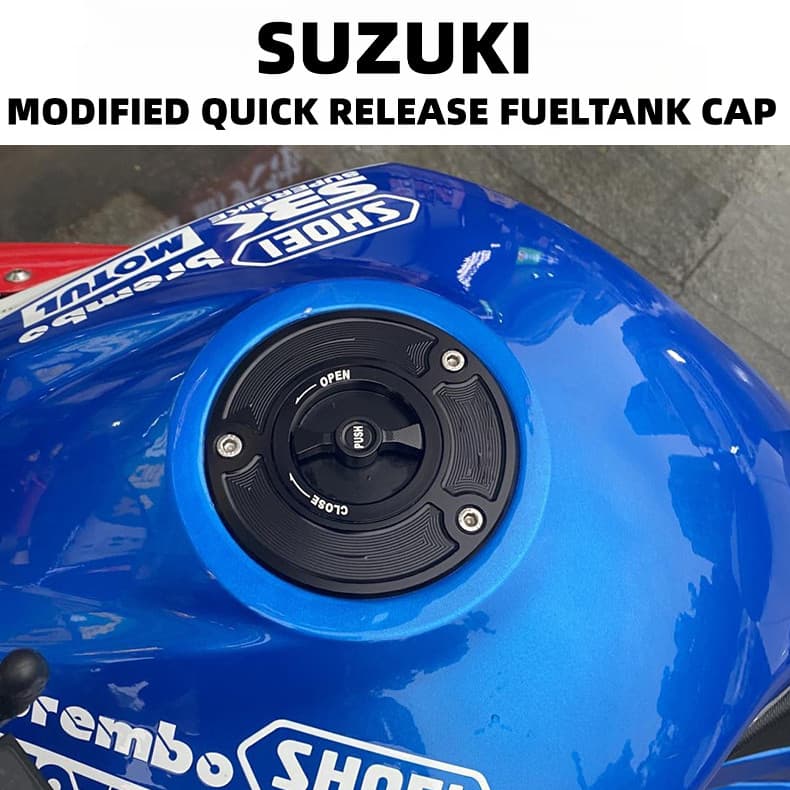 Tampa de tanque de combustível de liberação rápida modificada universal para SUZUKI GSX1000R GSXR600, acessórios para mo