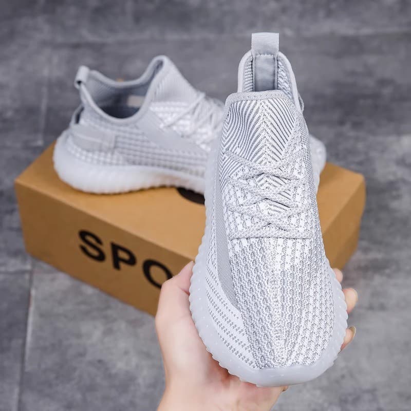 Coco 350 sapatos masculinos verão respirável desodorante voando tecido malha sapatos casuais correndo sola macia preto e