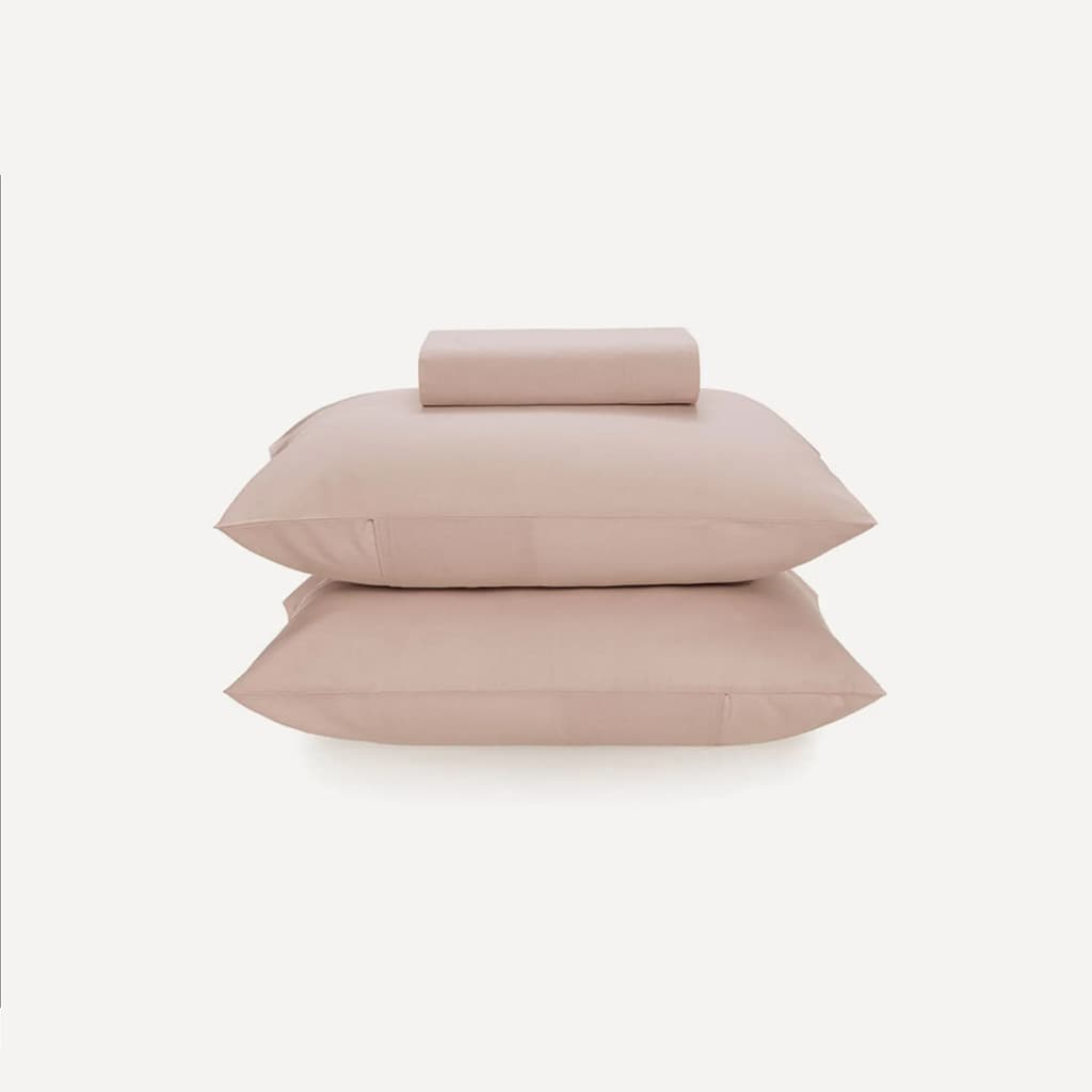 Jogo Cama Casal Matiza 3 peças 100% Algodão Rosa Karsten
