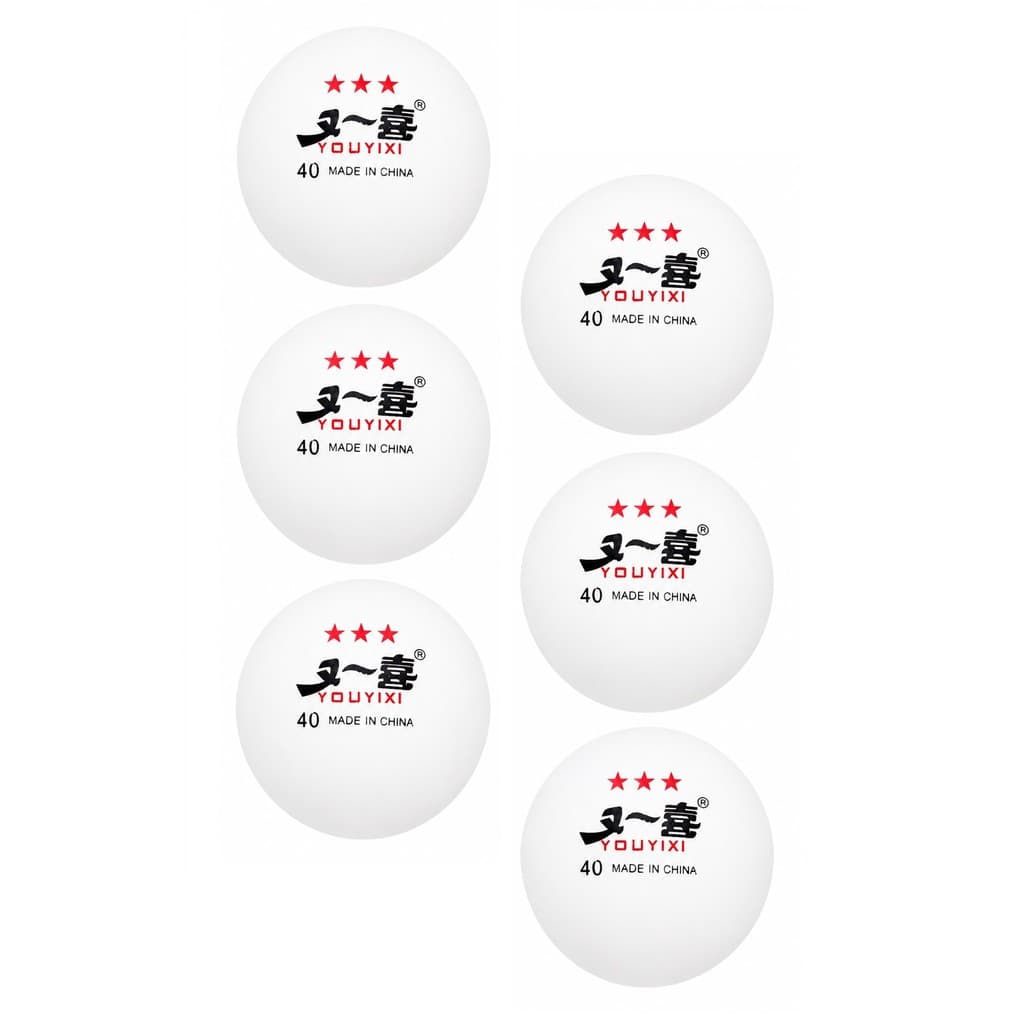 Kit 6 Bolas Leves para Ping Pong Tênis de Mesa 4cm