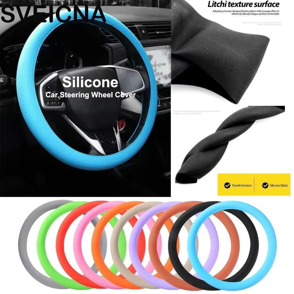 Capa De Volante De Carro SVEICNA , Direção Antiderrapante Resistente Ao Desgaste Com Textura , Material Durável