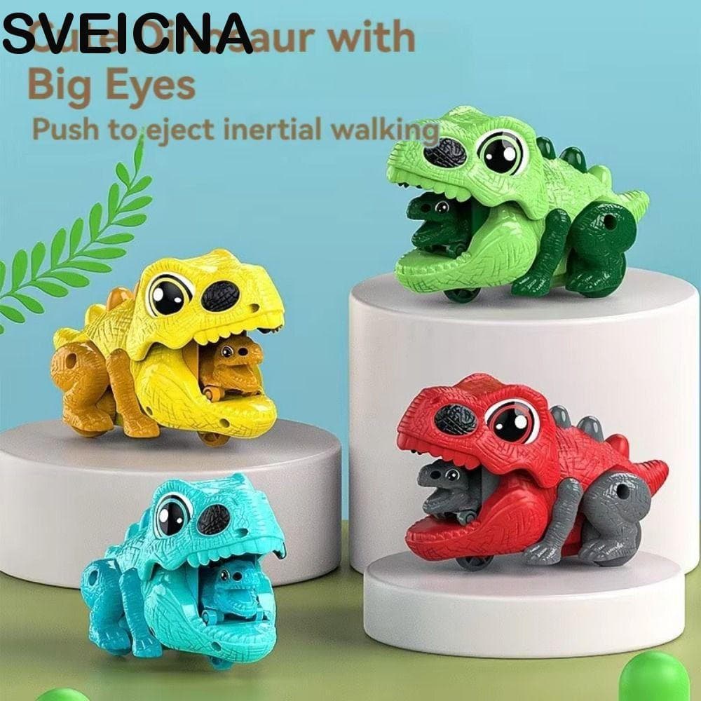 Carro De Dinossauro De Inércia SVEICNA , Brinquedo De Lançamento De Fricção , Rolamento Inercial