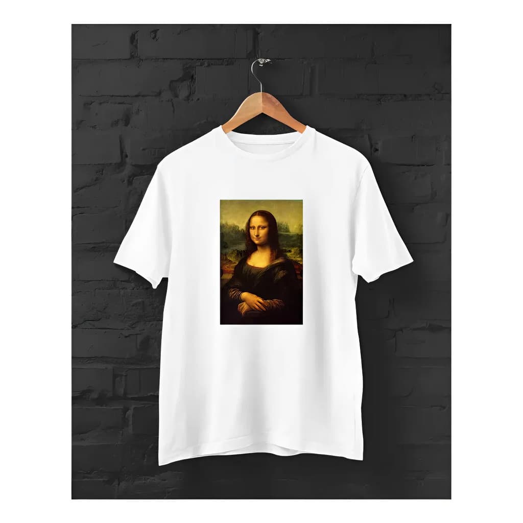 Camisa Camiseta Arte Quadro Monalisa