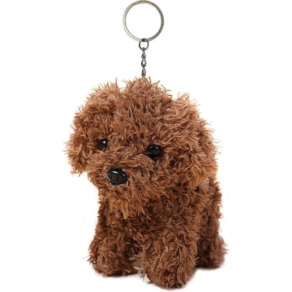 Chaveiro de Pelúcia de Cachorro Anime Fofo, Acessório de Moda para Mochilas, Presente para Jardim de Infância, Pingente