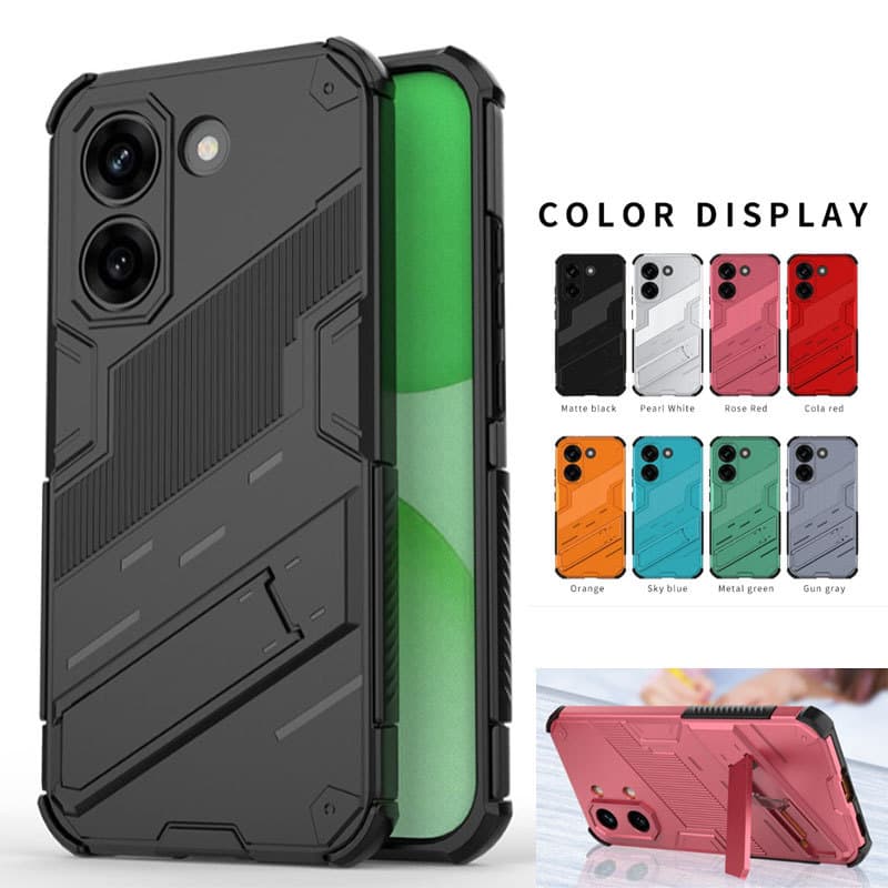 Capa Para POCO X8 Pro Armadura Invisibilidade Suporte À Prova De Choque Caso Redmi Turbo 5 Magnético Anti-Queda Telefone