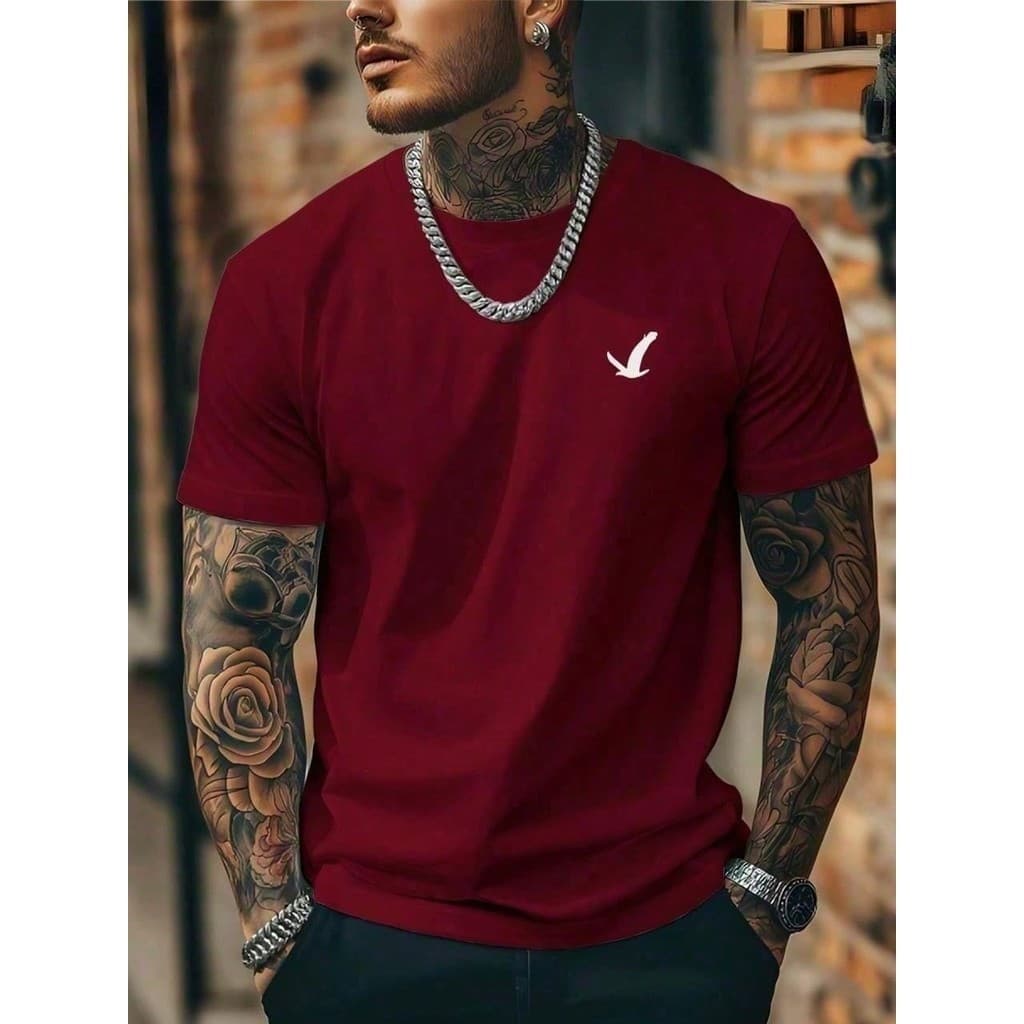 Camiseta Masculina de Aguia Camisa 100% Algodao basica T-shirt Blusa