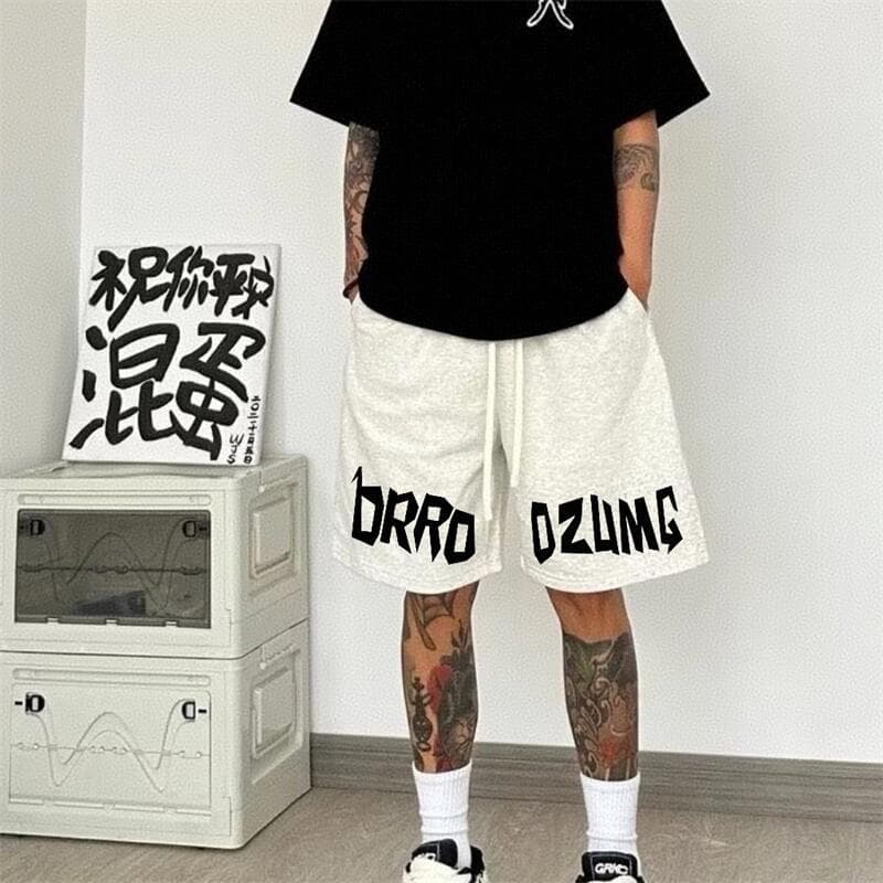 Americano verão carta impressão americano Shorts meninos fino respirável calças casuais estudante Street Wear Retro basq