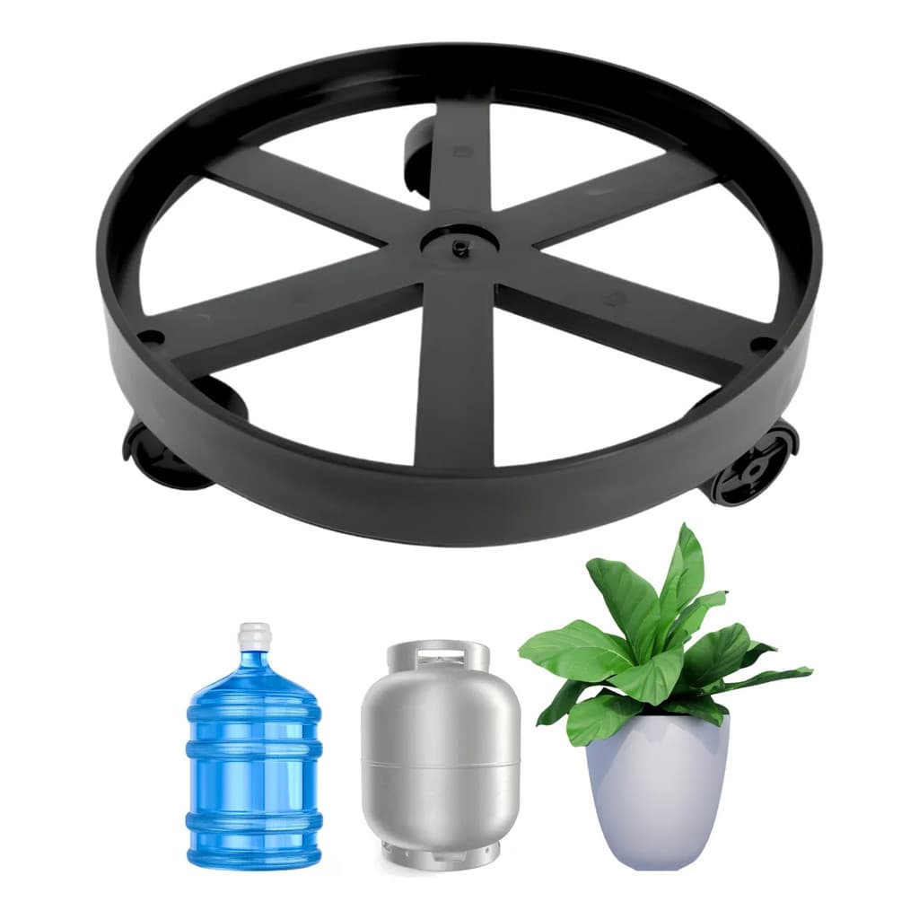Suporte De Rodinha Para Botijao De Gás / Vaso De Planta