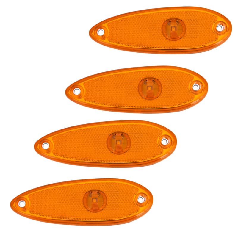 Kit 4 Lanternas Laterias P/ Onibus Micro-onibus Tipo Volare V8VW8 W9 DW9 FLY MARCOPOLO MASCARELLO
