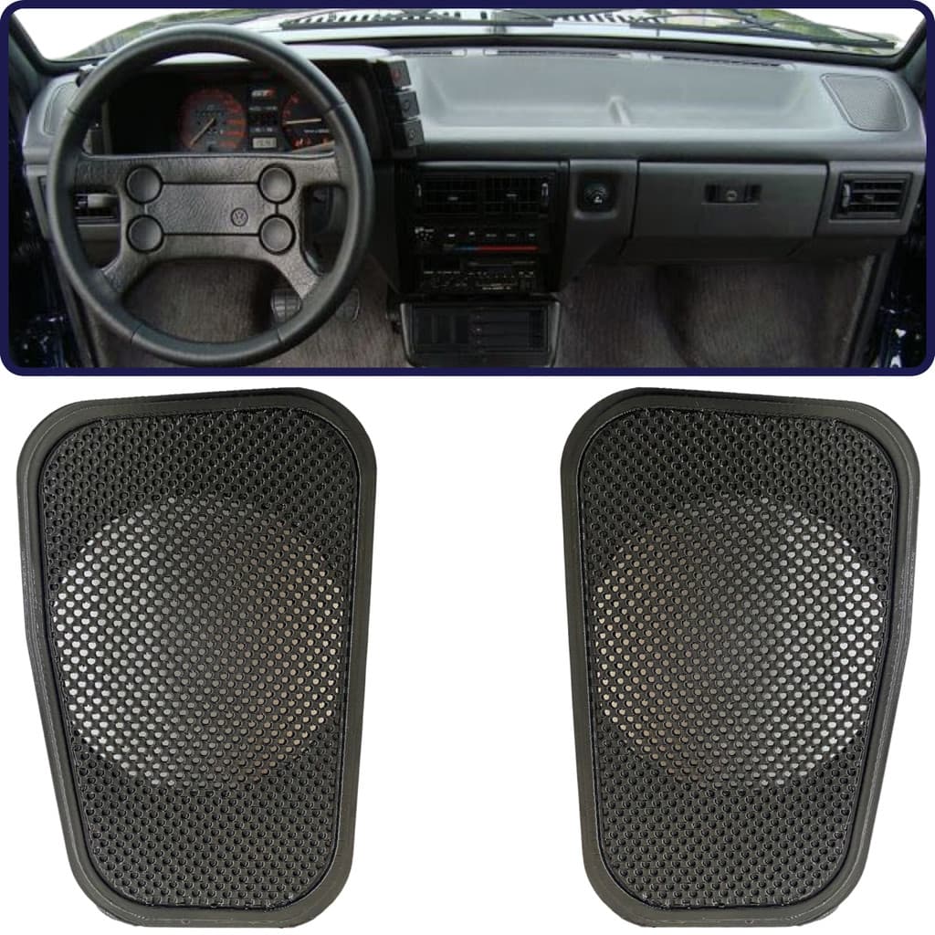 Par Tela Alto Falante Painel Vw Parati Gti Gts Gl Satélite