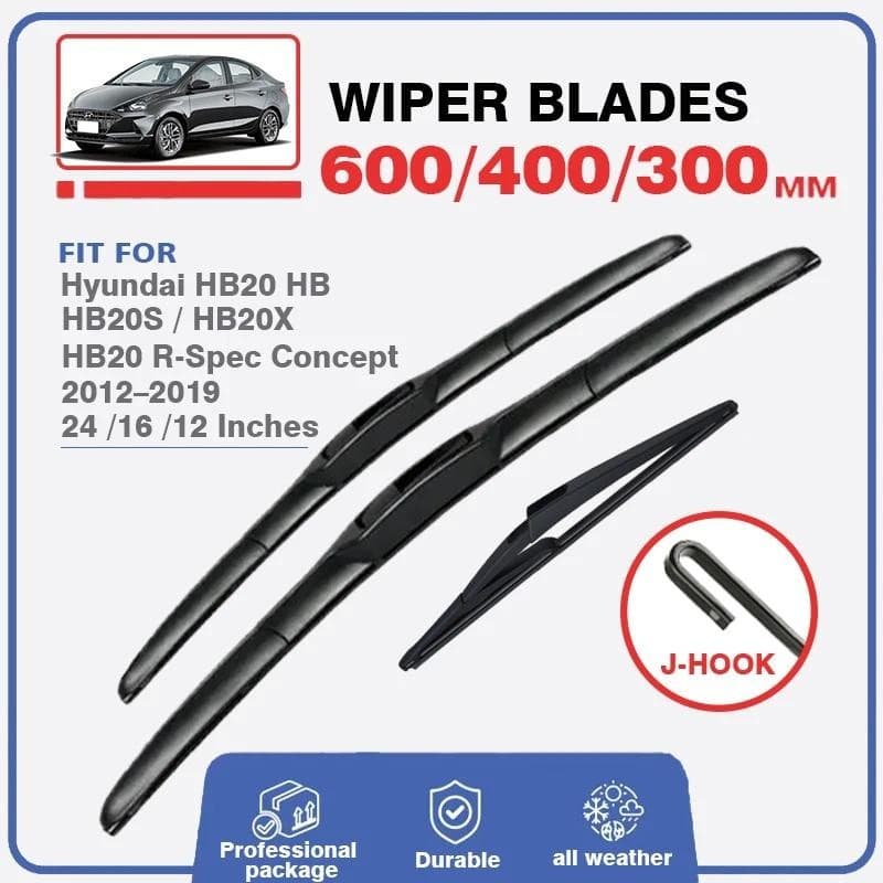 Lâminas De Limpador Dianteiras E Traseiras Do Carro Para Hyundai HB20 HB HB20S HB20X 2012 – 2019 RSpec Concept Janela Pá