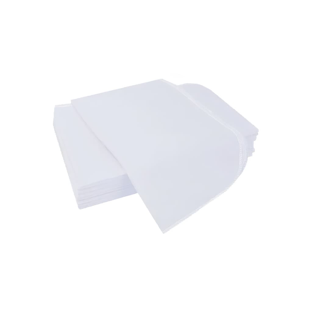 Kit 20 Flanelas Branca 100% Algodão - 38x58cm