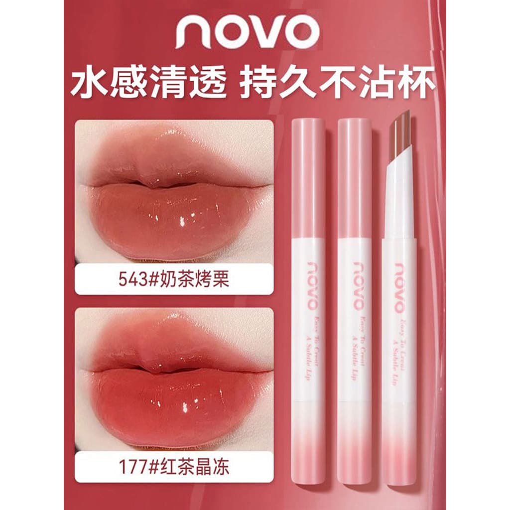 Novo cristal geléia batom brilho de água espelho esmalte labial sólido brilho labial hidratante batom barato estudante n