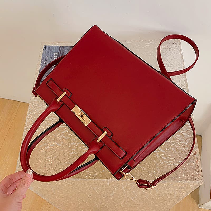 High-End saco feminino grande capacidade novo estilo 2026 vermelho saco de casamento bolsa atmosférica mãe casamento noi