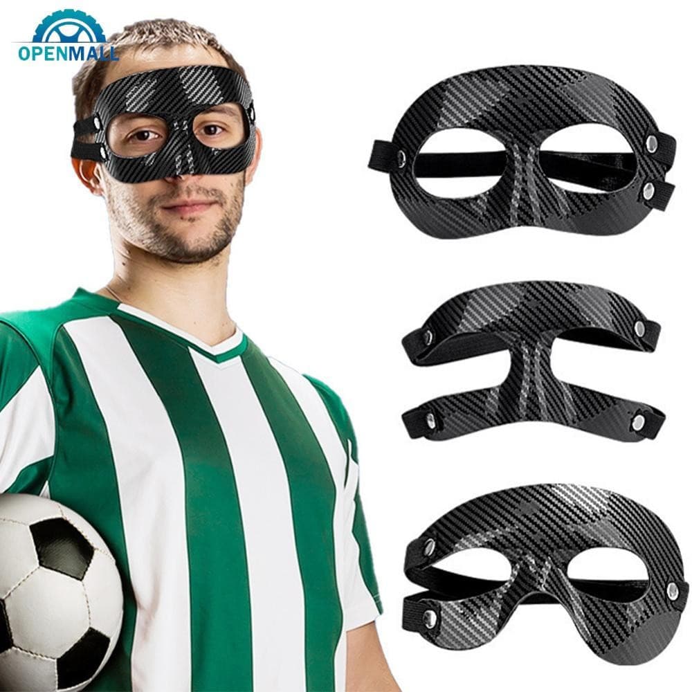 OPENMALL 1 Peça Máscara Anti-Colisão de Futebol para Meia Face Decoração de Festa de Halloween Equipamento de Proteção E