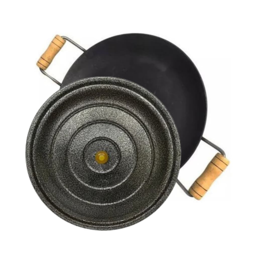 Disco de Arado Chapa 40cm Aço Bifeteira Alta Tampa Alumínio