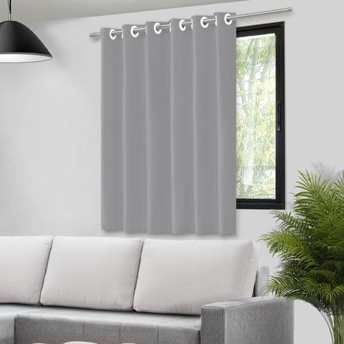 Cortina Blackout Suave Bloqueio Luz Quarto Janela Com Ilhos Moderno 140x140cm