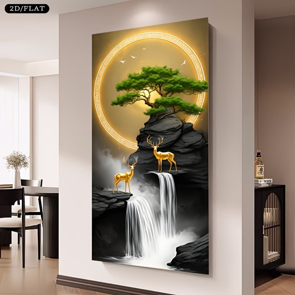 Quadro Decorativo Grande 115x80cm Luxo Clean Sala,Quarto,Copa,consultório,escritório,hall