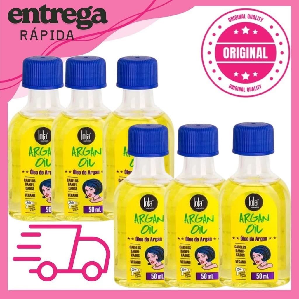 Kit 6 Óleos de Argan 50ml – Lola Cosmetics