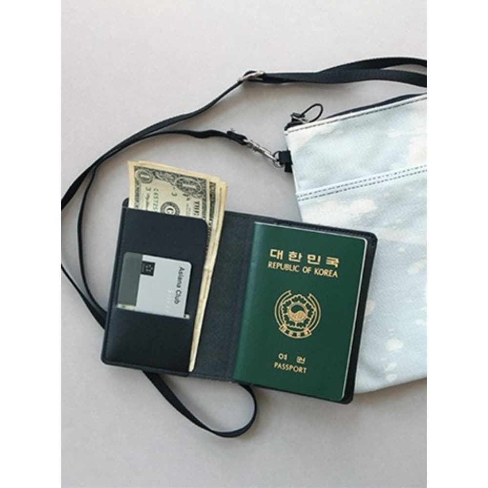 Promoção de perda!Porta-passaporte longo e curto de couro no exterior Bolsa para passaporte Bilhete de viagem de negócio