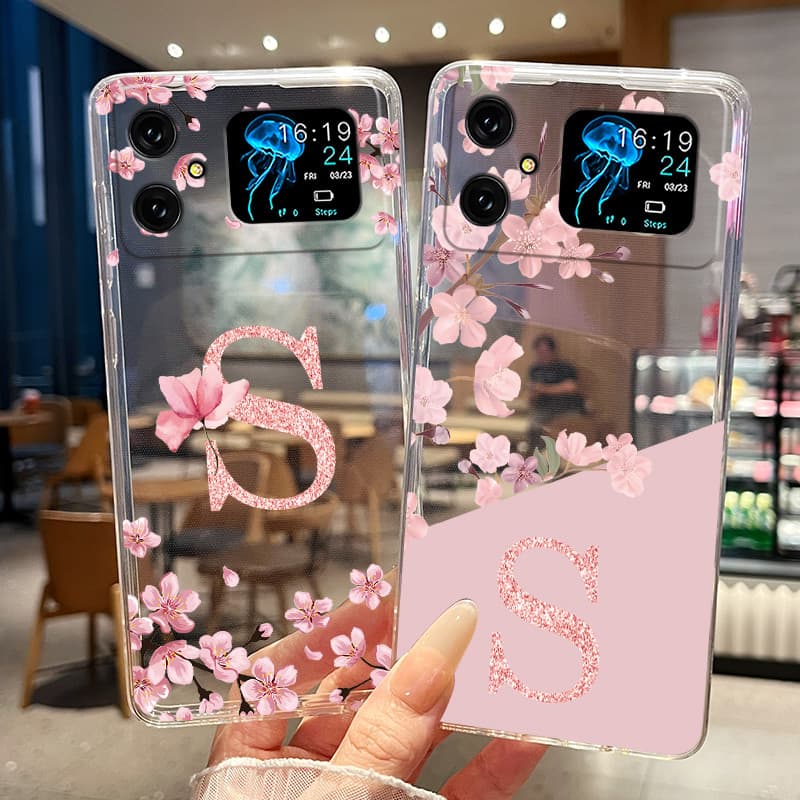 Capa De Telefone Para Cubot A20 Caso Moda Flor Carta Transparente Fino Macio Silicone TPU Pára-Choques CubotA20 A 20 Emb