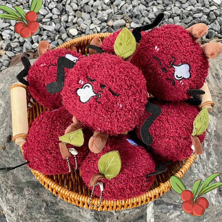 Original Engraçado Bayberry Chaveiro De Pelúcia Bonito Brinquedo De Frutas Pendurado Ornamento Lembrança De Viagem Prese