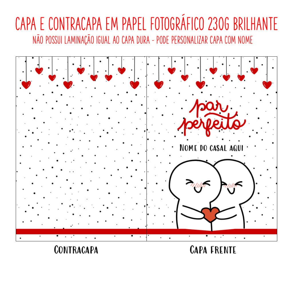 Álbum de Figurinhas Namorados Personalizado (com 30 fotos)