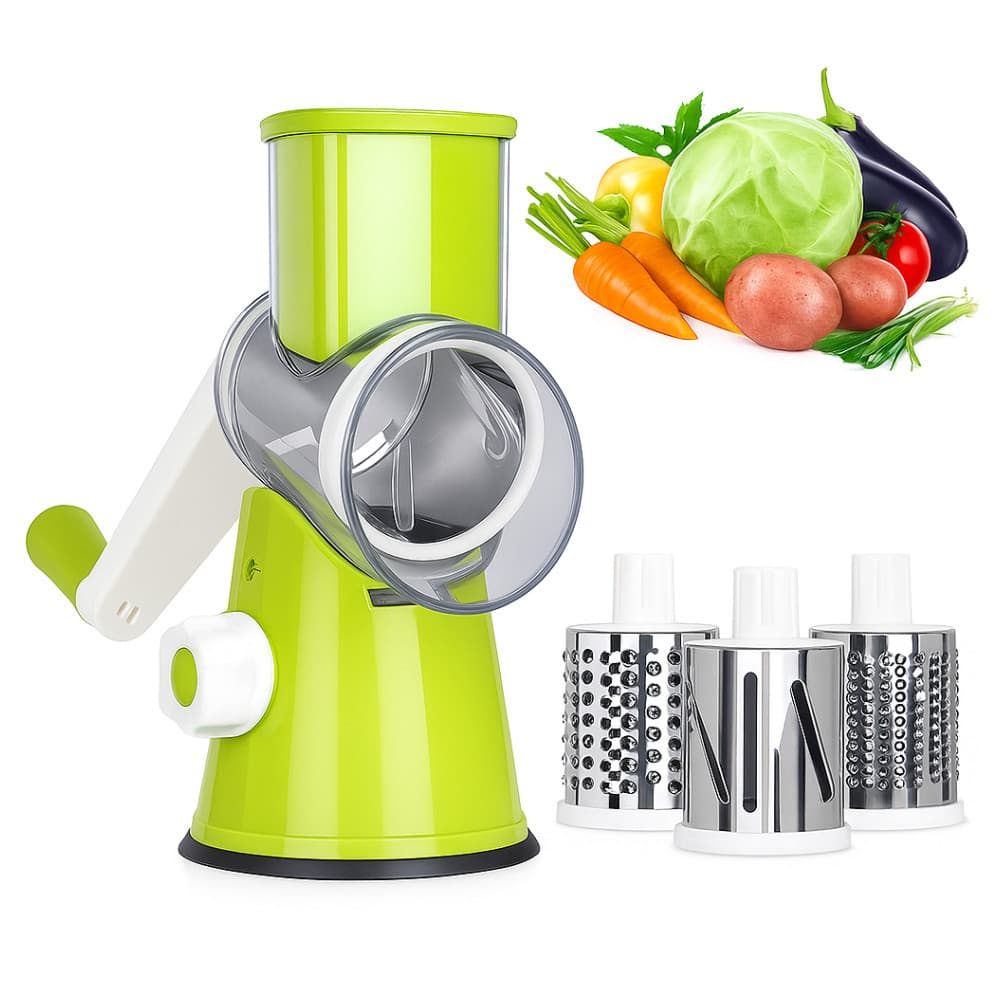 Cortador Multifuncional Ralador De Legumes De Queijo Manual Fatiador De Verduras Frutas 3 em 1
