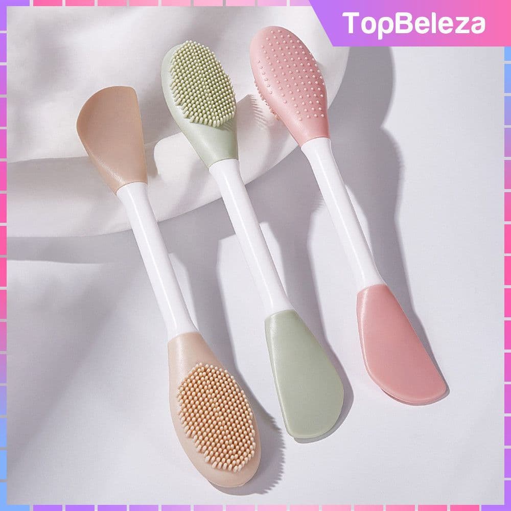 Escova de Massagem e Limpeza para Máscara Tonificante Facial, Ferramentas de Cuidados Faciais, Escova para Máscara