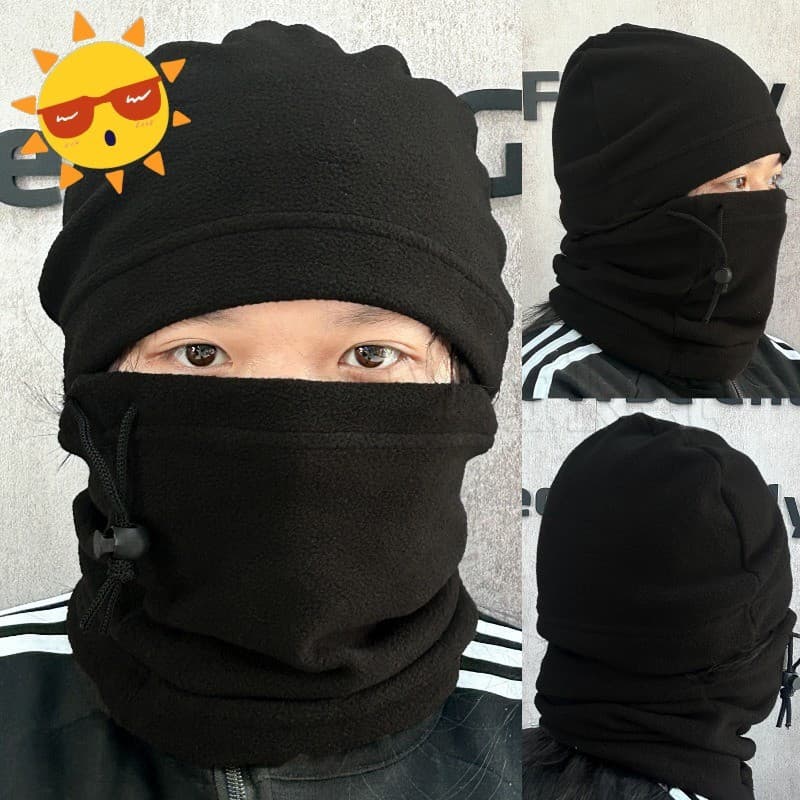 [Produtos De Inverno] Capuz De Proteção Contra Frio Ao Ar Livre 2 Em 1 – Boné De Ciclismo Quente Outono Balaclava Para R