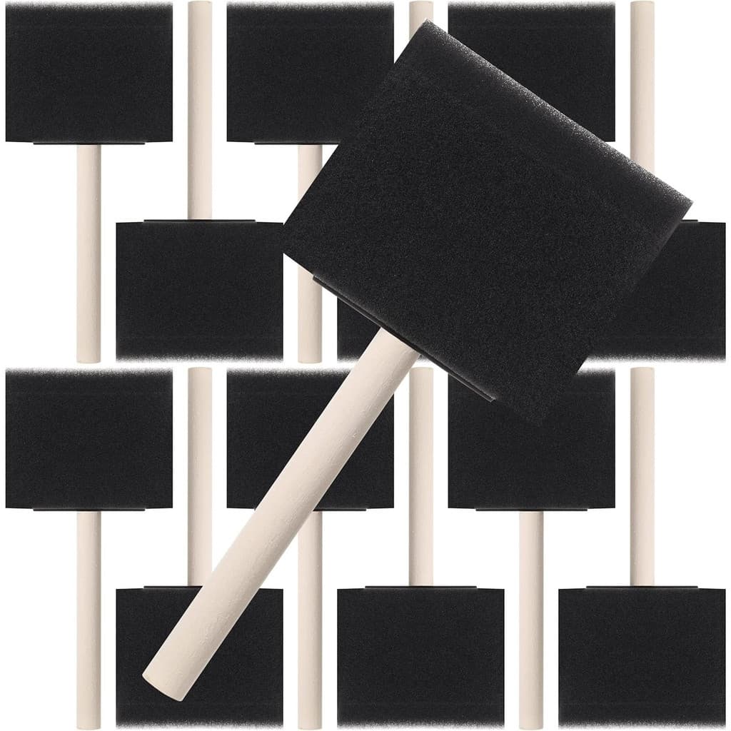 Pincéis De Espuma , Pacote Com 12 Esponja , Pincel Para Pintura