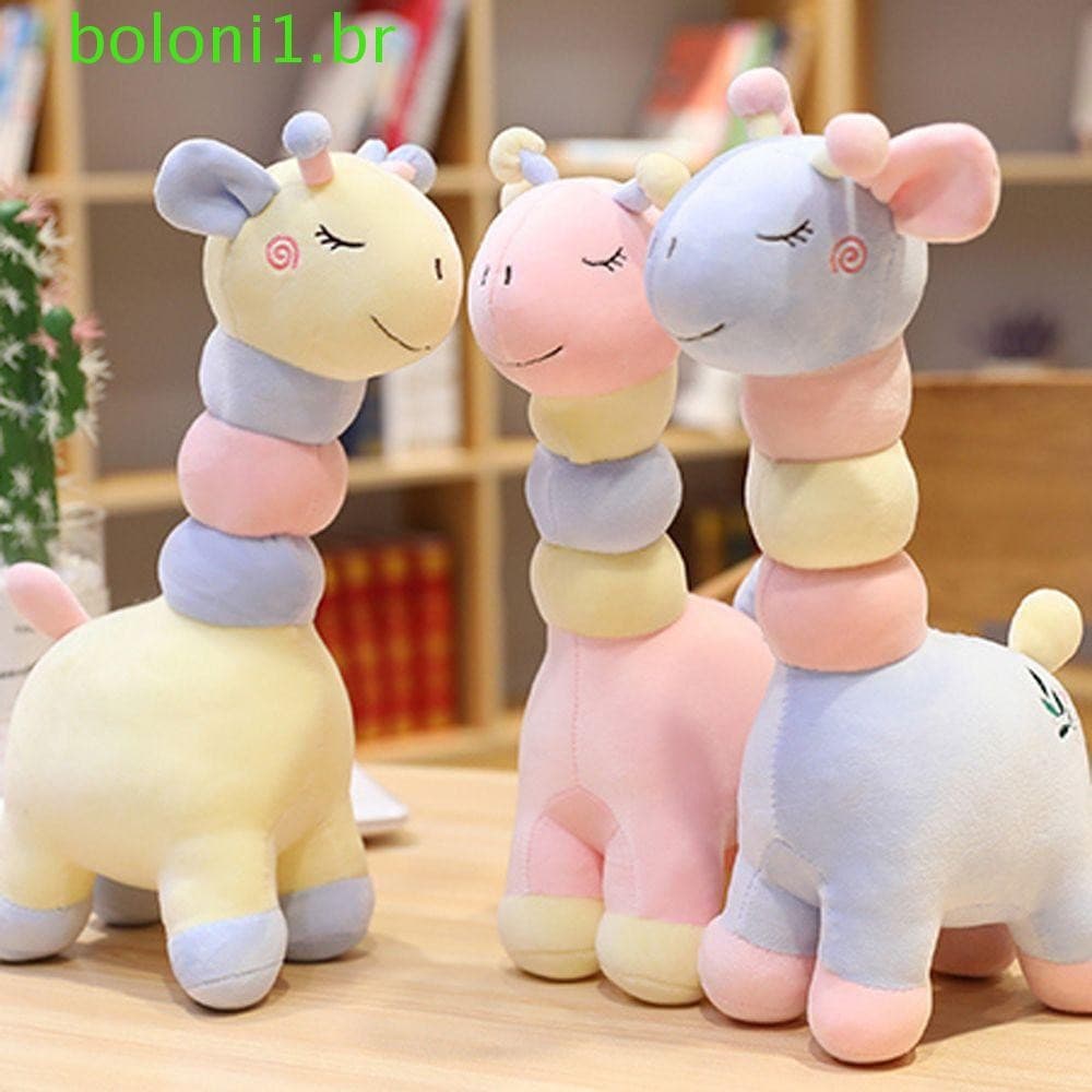 BOLONI Girafa Brinquedo De Pelúcia Kawaii Animais Plushie Bonecas Dos Desenhos Animados Boneca