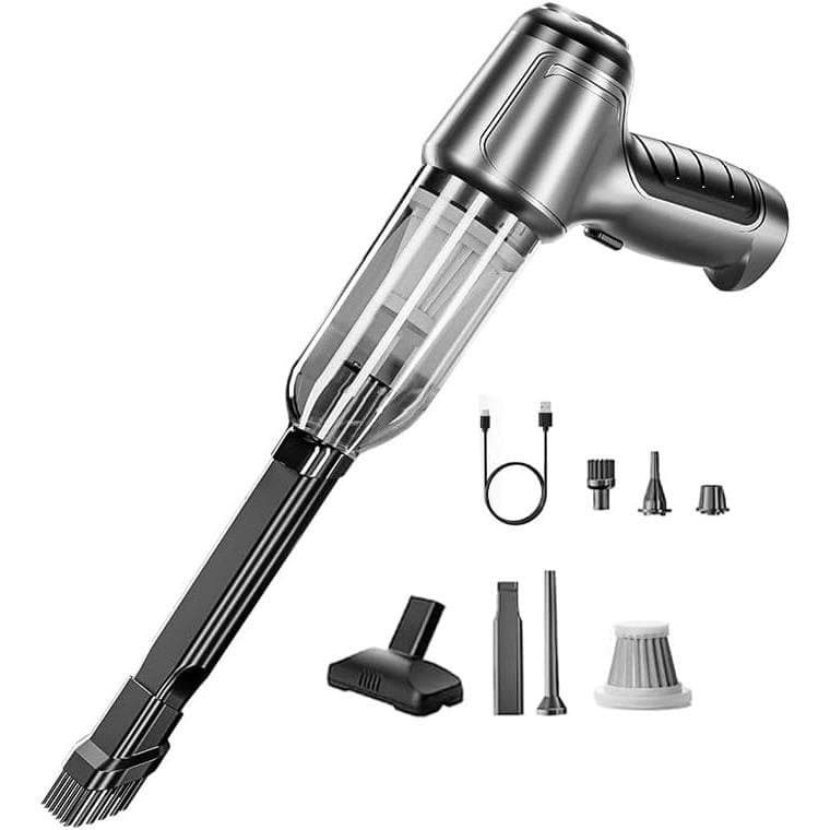 Aspirador de Pó Portátil Sem Fio, Aspirador de Pó Portátil para Teclado, Mini Aspirador Sem Fio de 12000Pa com Motor Sem