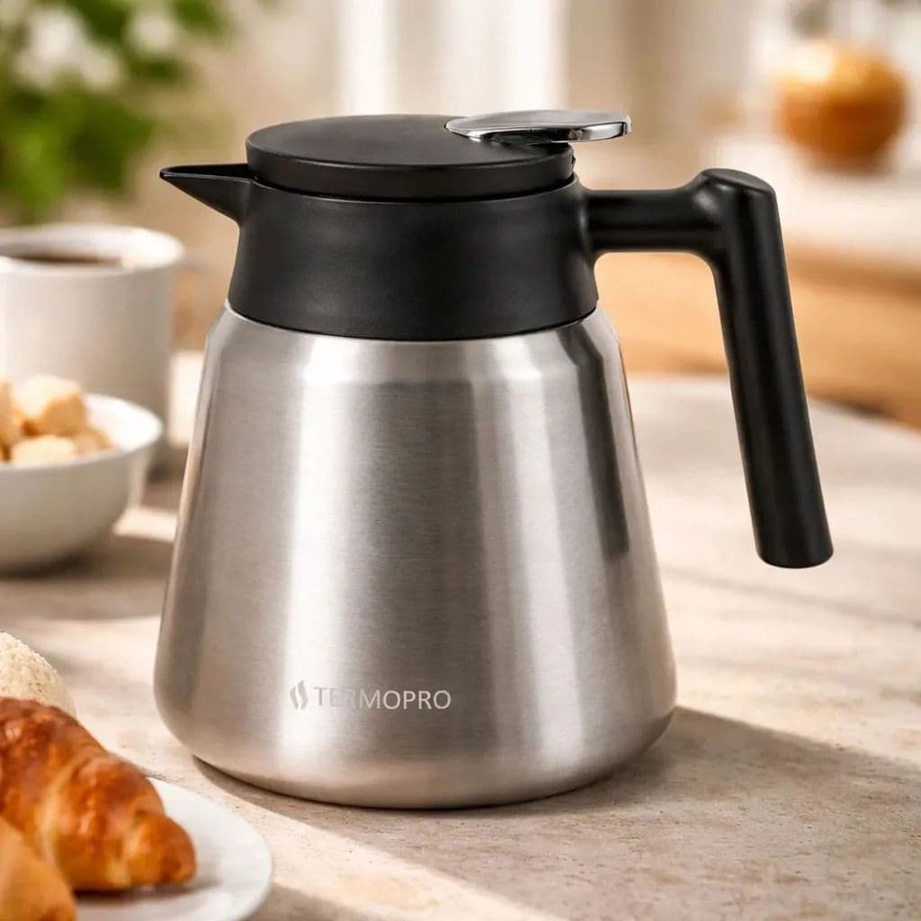 Garrafa Térmica Inox 1 litro Geisha Café Chá Suco Termopro