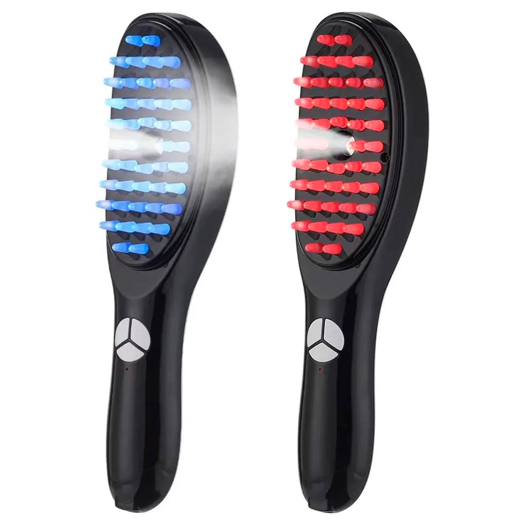 Escova Massageadora Capilar Laser 4 Em 1 Tratamento Cabelo Led Salao Beleza Casa